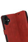 Mey İthalat®   iPhone 17 Trend S Plus Kapaklı Kılıf - Kırmızı