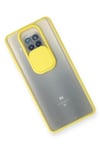 Mey İthalat®   Mi 10T Lite Kılıf Palm Buzlu Kamera Sürgülü Silikon - Sarı