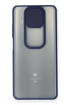 Mey İthalat®   Mi 10T Lite Kılıf Palm Buzlu Kamera Sürgülü Silikon - Lacivert