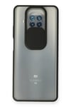 Mey İthalat®   Mi 10T Lite Kılıf Palm Buzlu Kamera Sürgülü Silikon - Siyah