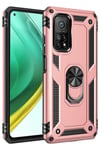 Mey İthalat®   Mi 10T Pro Kılıf Sofya Yüzüklü Silikon Kapak - Rose