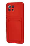 Mey İthalat®   Mi 11 Kılıf Kelvin Kartvizitli Silikon - Kırmızı