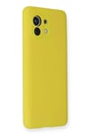 Mey İthalat®   Mi 11 Kılıf Nano içi Kadife Silikon - Sarı