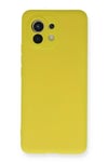 Mey İthalat®   Mi 11 Kılıf Nano içi Kadife Silikon - Sarı