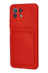 Mey İthalat®   Mİ 11 Lite Kılıf Kelvin Kartvizitli Silikon - Kırmızı