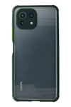 Mey İthalat®   Mİ 11 Lite Kılıf Miami Şeffaf Silikon - Koyu Yeşil