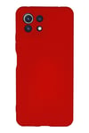 Mey İthalat®   Mİ 11 Lite Kılıf Nano içi Kadife Silikon - Kırmızı