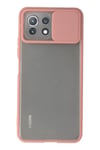 Mey İthalat®   Mİ 11 Lite Kılıf Palm Buzlu Kamera Sürgülü Silikon - Pembe