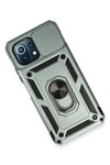 Mey İthalat®   Mİ 11 Lite Kılıf Pars Lens Yüzüklü Silikon - Yeşil