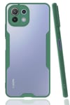 Mey İthalat®   Mİ 11 Lite Kılıf Platin Silikon - Yeşil