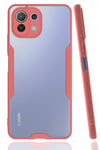 Mey İthalat®   Mİ 11 Lite Kılıf Platin Silikon - Pembe