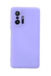 Mey İthalat®   Mi 11T Pro Kılıf Nano içi Kadife Silikon - Lila