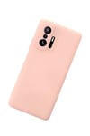 Mey İthalat®   Mi 11T Pro Kılıf Nano içi Kadife Silikon - Pudra