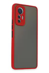 Mey İthalat®   Mi 12 Lite Kılıf Montreal Silikon Kapak - Kırmızı