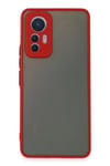 Mey İthalat®   Mi 12 Lite Kılıf Montreal Silikon Kapak - Kırmızı