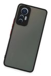 Mey İthalat®   Mi 12 Lite Kılıf Montreal Silikon Kapak - Siyah