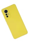Mey İthalat®   Mi 12 Lite Kılıf Nano içi Kadife Silikon - Sarı