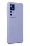 Mey İthalat®   Mi 12T Pro Kılıf Nano içi Kadife Silikon - Lila
