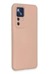 Mey İthalat®   Mi 12T Pro Kılıf Nano içi Kadife Silikon - Pudra