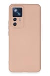 Mey İthalat®   Mi 12T Pro Kılıf Nano içi Kadife Silikon - Pudra