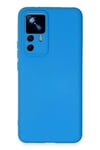 Mey İthalat®   Mi 12T Pro Kılıf Nano içi Kadife Silikon - Mavi