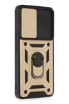 Mey İthalat®   Mi 12T Pro Kılıf Pars Lens Yüzüklü Silikon - Gold