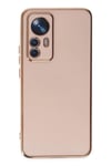 Mey İthalat®   Mi 12T Pro Kılıf Volet Silikon - Pembe