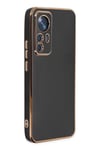 Mey İthalat®   Mi 12T Pro Kılıf Volet Silikon - Siyah