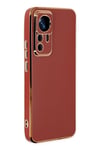 Mey İthalat®   Mi 12T Pro Kılıf Volet Silikon - Kırmızı