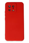 Mey İthalat®   Mi 13 Kılıf Nano içi Kadife Silikon - Kırmızı