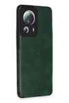 Mey İthalat®   Mi 13 Lite Kılıf Loop Deri Silikon - Yeşil