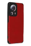 Mey İthalat®   Mi 13 Lite Kılıf Loop Deri Silikon - Kırmızı