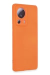 Mey İthalat®   Mi 13 Lite Kılıf Nano içi Kadife Silikon - Turuncu