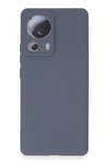 Mey İthalat®   Mi 13 Lite Kılıf Nano içi Kadife Silikon - Gri