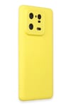 Mey İthalat®   Mi 13 Pro Kılıf Nano içi Kadife Silikon - Sarı