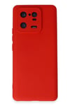 Mey İthalat®   Mi 13 Pro Kılıf Nano içi Kadife Silikon - Kırmızı