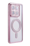 Mey İthalat®   Mi 14T Pro Joke Simli Magneticsafe Kılıf - Pembe