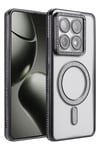 Mey İthalat®   Mi 14T Pro Joke Simli Magneticsafe Kılıf - Siyah