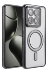 Mey İthalat®   Mi 14T Pro Joke Simli Magneticsafe Kılıf - Siyah