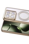 Mey İthalat®   Mi 14T Pro Joke Simli Magneticsafe Kılıf - Gold