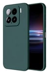 Mey İthalat®   Mi 15 Pro Kılıf Nano içi Kadife Silikon - Koyu Yeşil