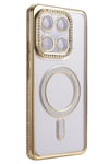 Mey İthalat®   Mi 15T Pro Joke Simli Magneticsafe Kılıf - Gold