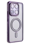 Mey İthalat®   Mi 15T Pro Joke Simli Magneticsafe Kılıf - Derin Mor