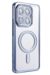 Mey İthalat®   Mi 15T Pro Joke Simli Magneticsafe Kılıf - Mavi