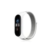Mey İthalat®   Mi Band 4 Hasırlı Cırtcırtlı Kordon - Beyaz