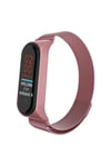 Mey İthalat®   Mi Band 4 Metal Mıknatıslı Kordon - Rose