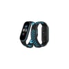 Mey İthalat®   Mi Band 6 Spor Delikli Kordon - Siyah-Mavi