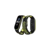 Mey İthalat®   Mi Band 7 Spor Delikli Kordon - Siyah-Yeşil