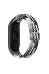 Mey İthalat®   Mi Band 7 Star Kordon - Gri-Siyah
