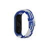 Mey İthalat®   Mi Band 7 Star Kordon - Mavi-Beyaz